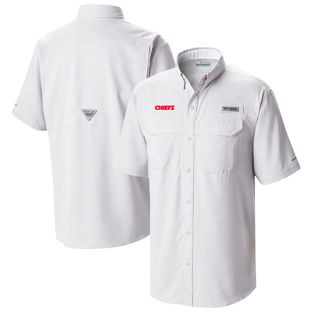 Men's Columbia Kansas City Chiefs Low Drag Offshore Omni-Wick Button-Up Shirt