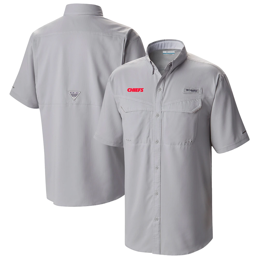 Men's Columbia Kansas City Chiefs Low Drag Offshore Omni-Wick Button-Up Shirt