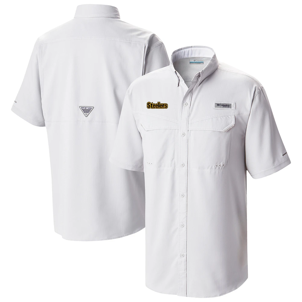 Men's Columbia Pittsburgh Steelers Low Drag Offshore Omni-Wick Button-Up Shirt