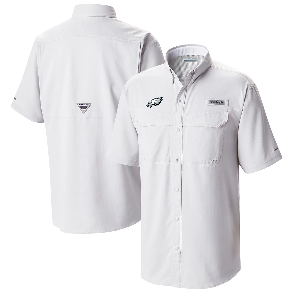 Men's Columbia Philadelphia Eagles Low Drag Offshore Omni-Wick Button-Up Shirt