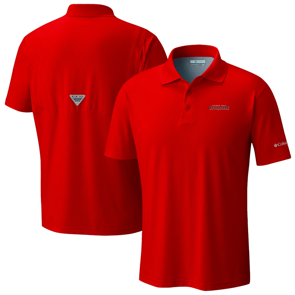 Men's Columbia Red Tampa Bay Buccaneers Low Drag Offshore Polo