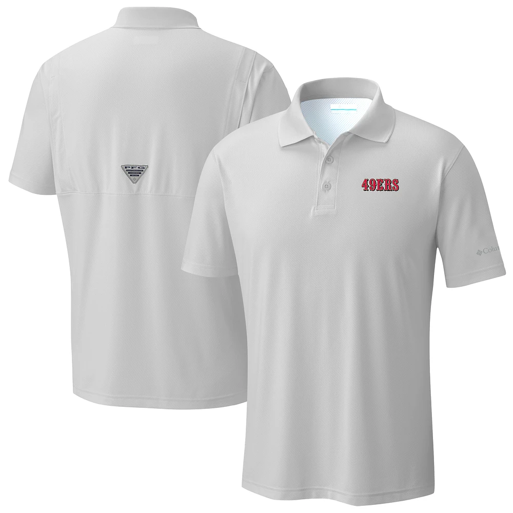 Men's Columbia Light Gray San Francisco 49ers Low Drag Offshore Polo