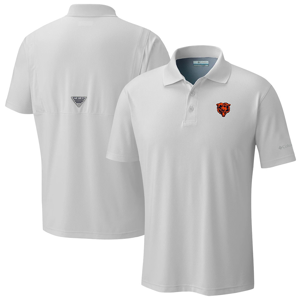 Men's Columbia Light Gray Chicago Bears Low Drag Offshore Polo