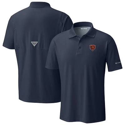 Men's Columbia Navy Chicago Bears Low Drag Offshore Polo