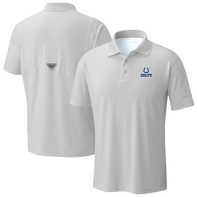 Men's Columbia Light Gray Indianapolis Colts Low Drag Offshore Polo