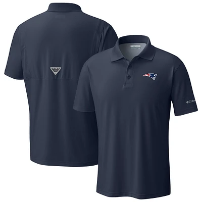 Men's Columbia Navy New England Patriots Low Drag Offshore Polo