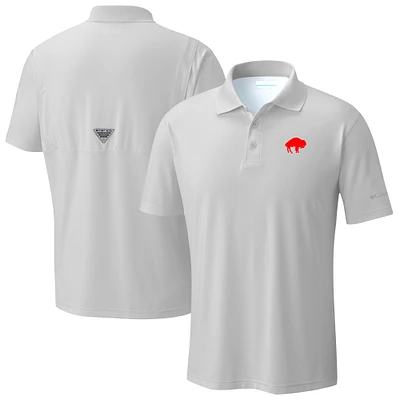 Men's Columbia Light Gray Buffalo Bills Low Drag Offshore Polo