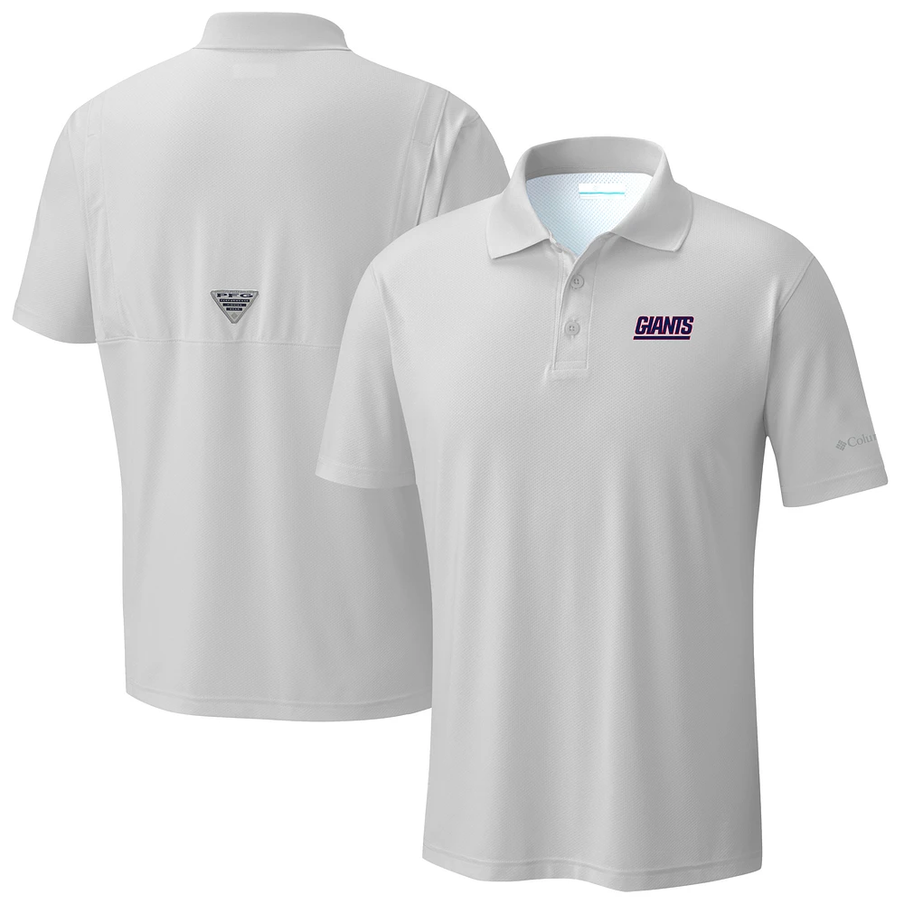 Men's Columbia Light Gray New York Giants Low Drag Offshore Polo