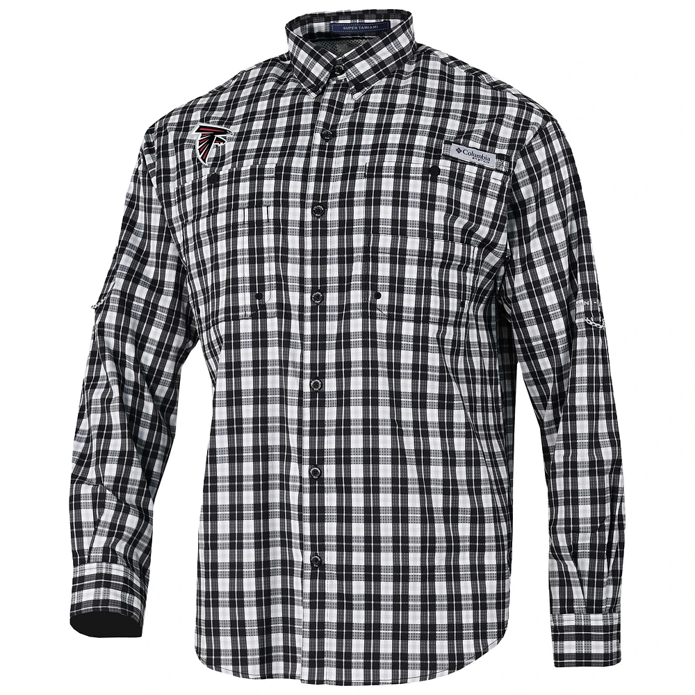 Men's Columbia Atlanta Falcons Super Slack Tide Long Sleeve Button-Up