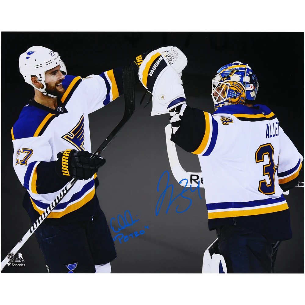 Jake Allen & Alex Pietrangelo St. Louis Blues Autographed 16" x 20" Spotlight Photograph with "Petro" Inscription