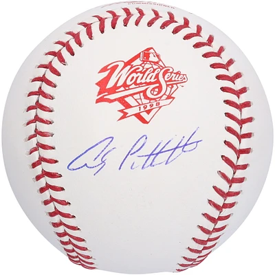 Andy Pettitte New York Yankees Autographed 1998 World Series Logo Baseball