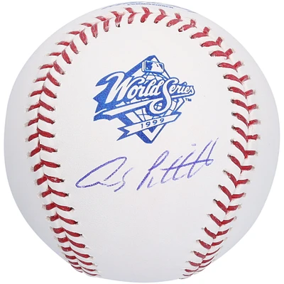 Andy Pettitte New York Yankees Autographed 1999 World Series Logo Baseball