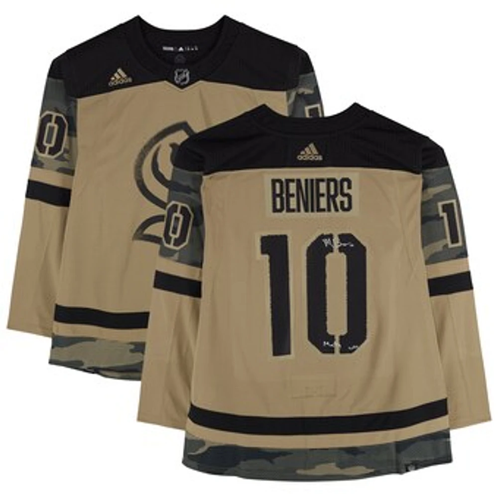 Matty Beniers Seattle Kraken Autographed Camo adidas Authentic Jersey with "Matty" Inscription - Limited Edition of 10