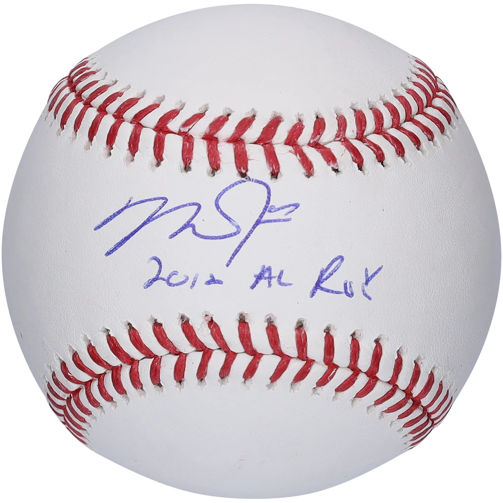 Mike Trout Los Angeles Angels Autographed Baseball with "2012 AL ROY" Inscription