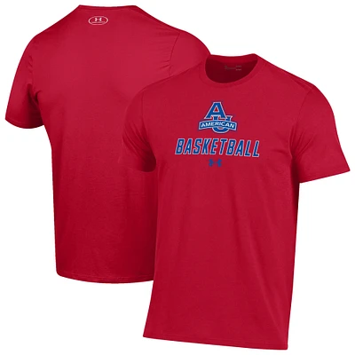 Men's Under Armour American University Eagles Basketball Performance T-Shirt