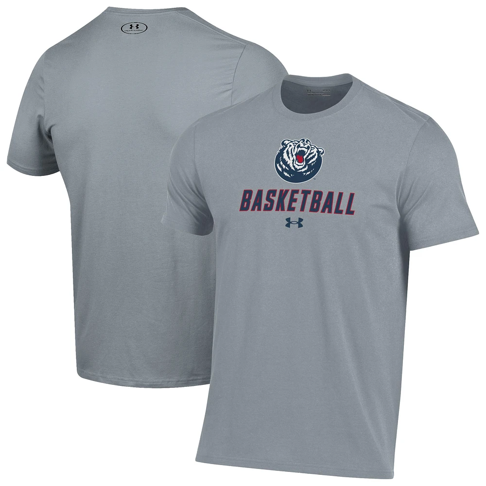 Men's Under Armour Gray Belmont Bruins Basketball Performance T-Shirt
