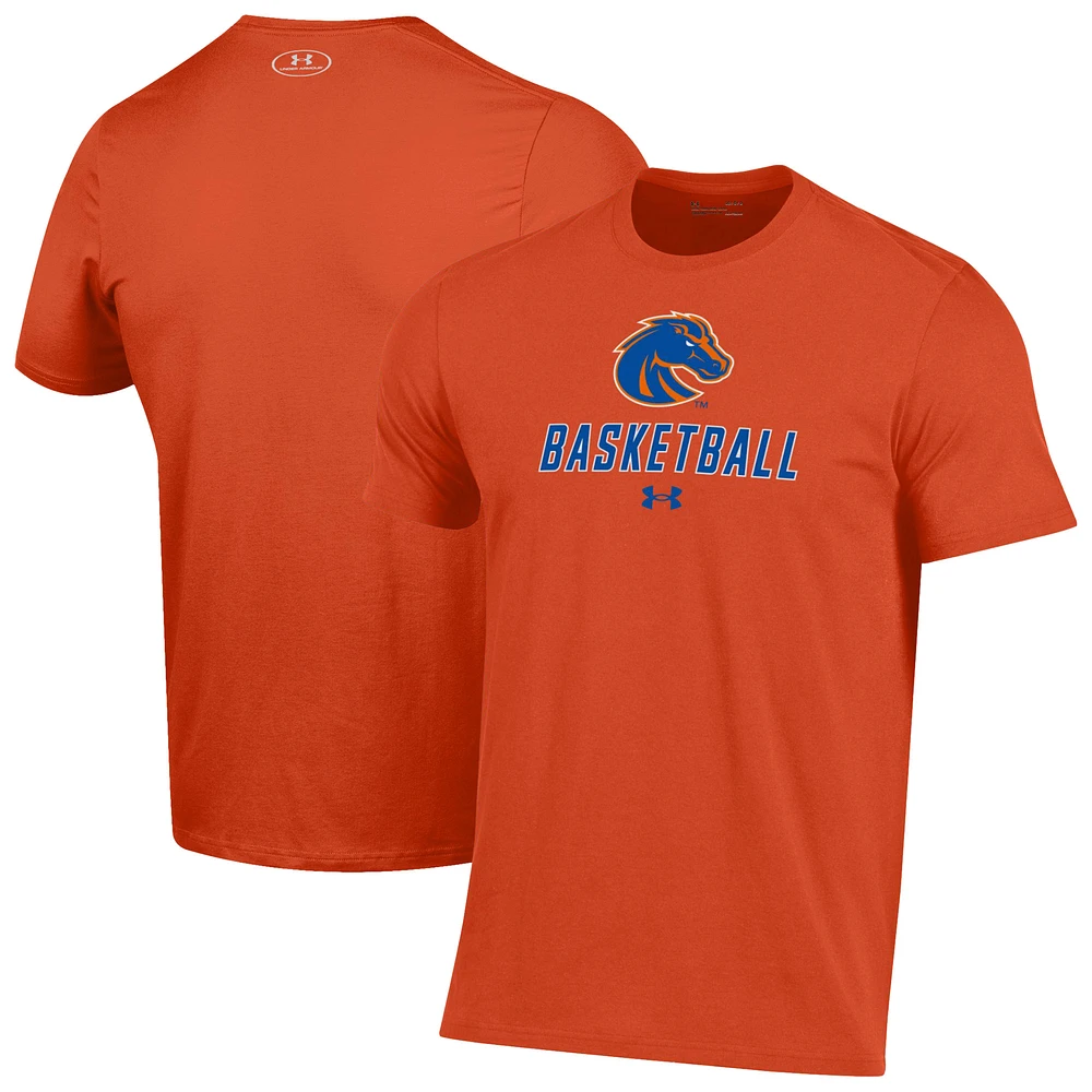 Men's Under Armour Orange Boise State Broncos Basketball Performance T-Shirt