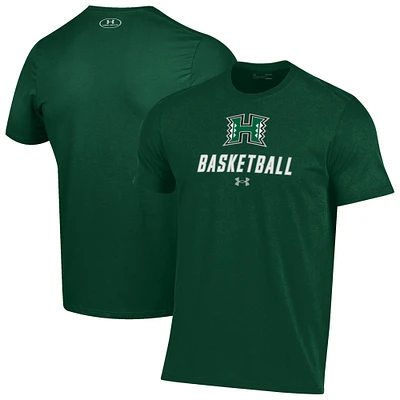 Men's Under Armour Hawaii Rainbow Warriors Basketball Performance T-Shirt