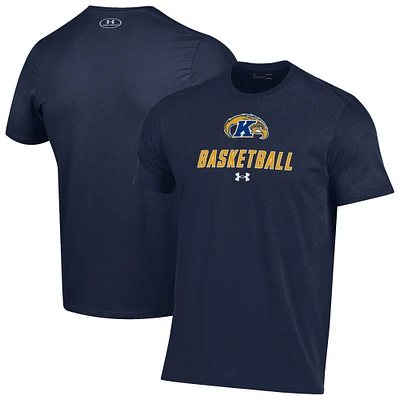 Men's Under Armour Navy Kent State Golden Flashes Basketball Performance T-Shirt