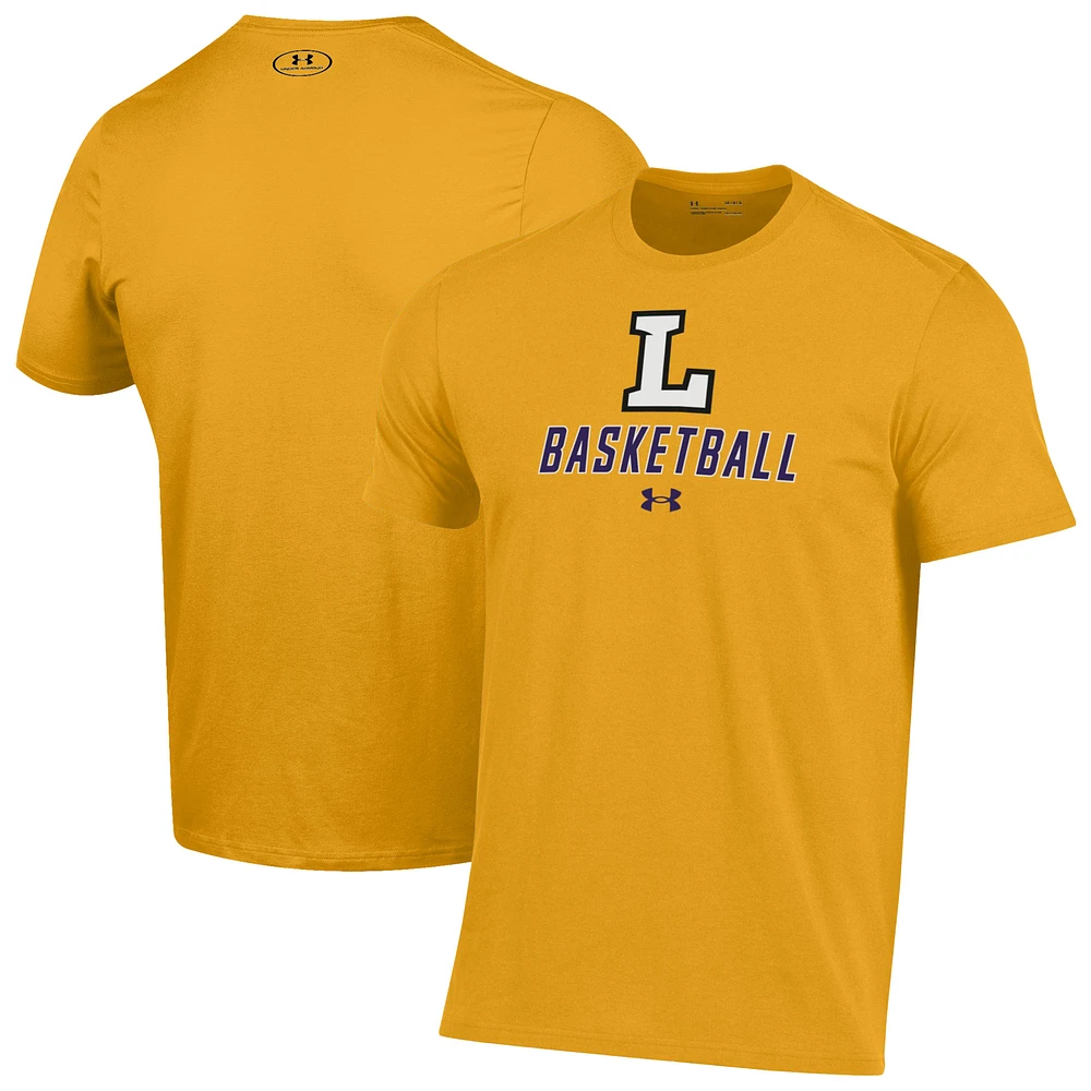 Men's Under Armour Gold Lipscomb Bisons Basketball Performance T-Shirt