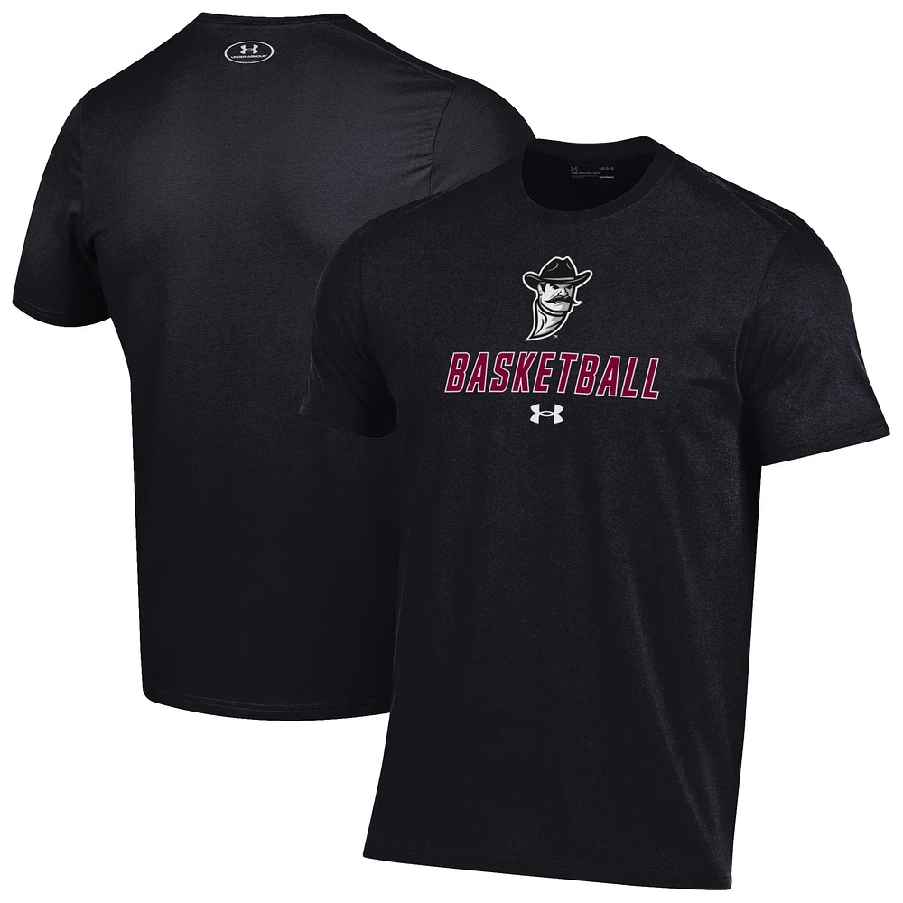 Men's Under Armour Black New Mexico State Aggies Basketball Performance T-Shirt