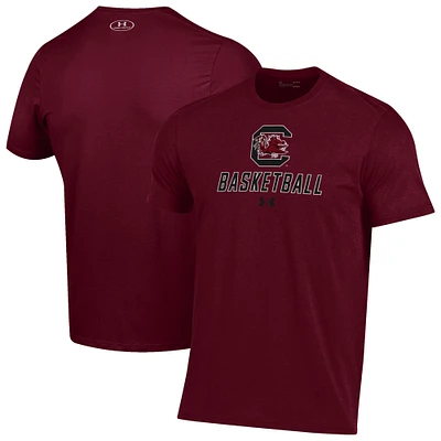 Men's Under Armour Garnet South Carolina Gamecocks Basketball Performance T-Shirt