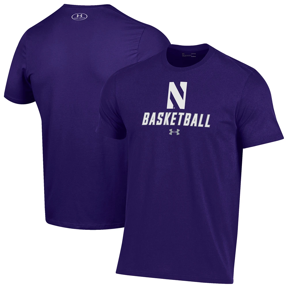 Men's Under Armour Northwestern Wildcats Basketball Performance T-Shirt