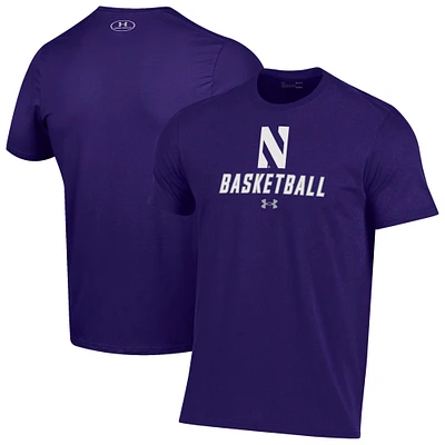 Men's Under Armour Northwestern Wildcats Basketball Performance T-Shirt