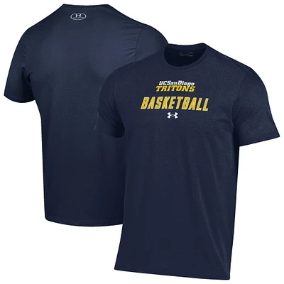 Men's Under Armour Navy UC San Diego Tritons Basketball Performance T-Shirt
