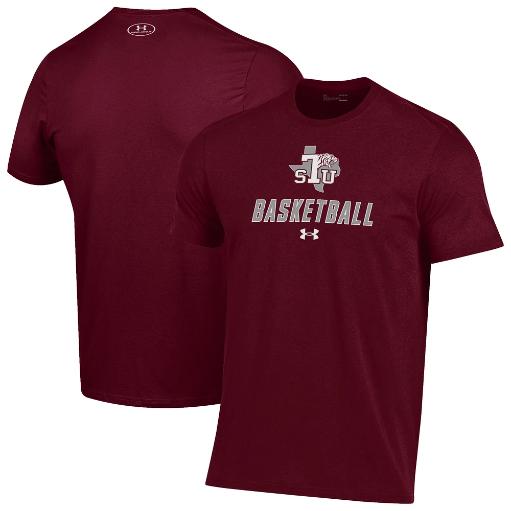 Men's Under Armour Maroon Texas Southern Tigers Basketball Performance T-Shirt