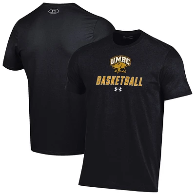 Men's Under Armour Black University of Maryland Baltimore Basketball Performance T-Shirt