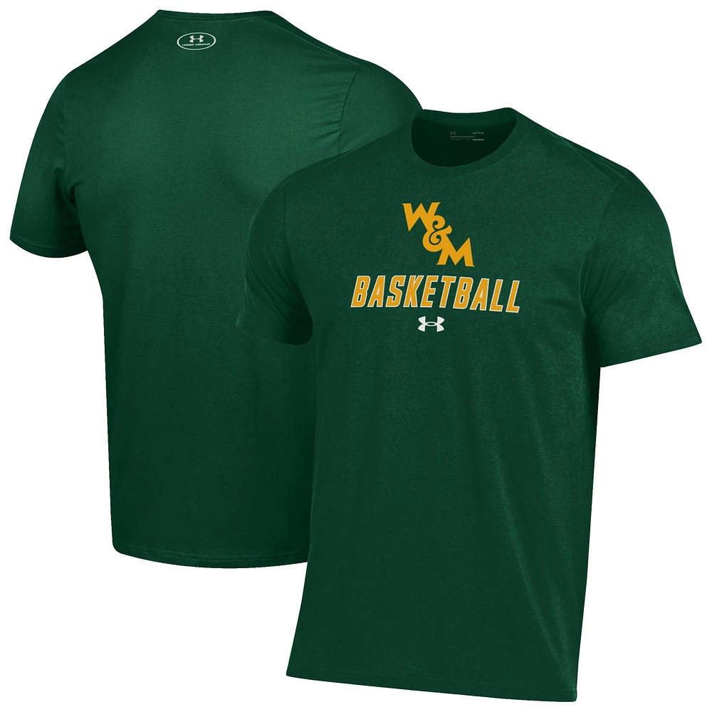 Men's Under Armour William & Mary Tribe Basketball Performance T-Shirt