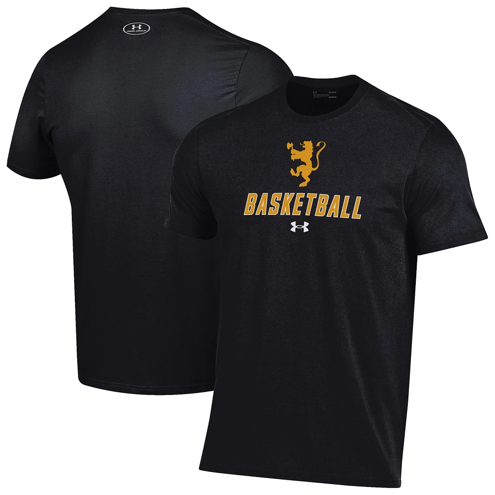 Men's Under Armour Black St. Olaf Oles Basketball Performance T-Shirt