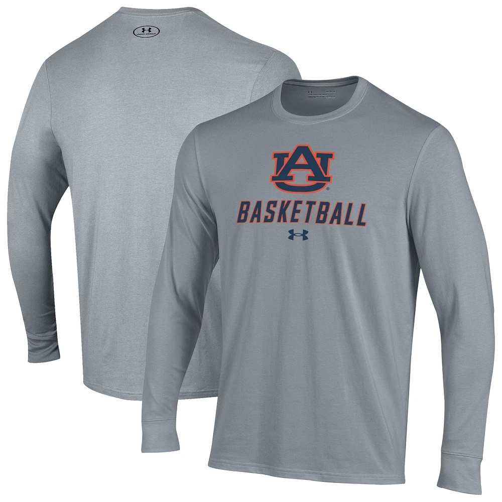 Men's Under Armour Auburn Tigers Basketball Performance Long Sleeve T-Shirt