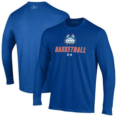 Men's Under Armour Houston Christian Huskies Basketball Performance Long Sleeve T-Shirt