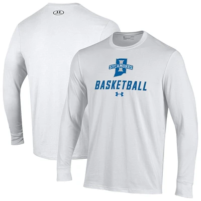 Men's Under Armour Indiana State Sycamores Basketball Performance Long Sleeve T-Shirt