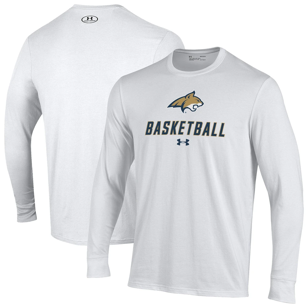 Men's Under Armour Montana State Bobcats Basketball Performance Long Sleeve T-Shirt