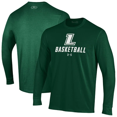 Men's Under Armour Loyola Greyhounds Basketball Performance Long Sleeve T-Shirt