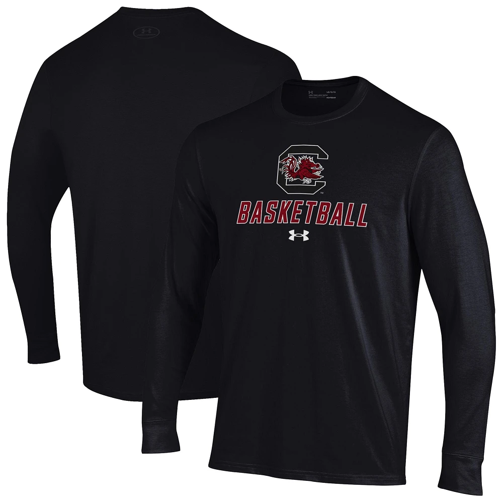 Men's Under Armour South Carolina Gamecocks Basketball Performance Long Sleeve T-Shirt