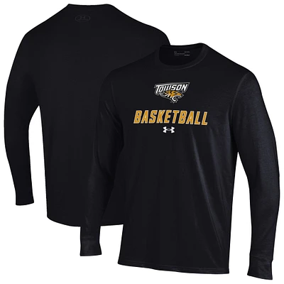 Men's Under Armour Towson Tigers Basketball Performance Long Sleeve T-Shirt
