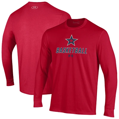 Men's Under Armour Robert Morris Colonials Basketball Performance Long Sleeve T-Shirt