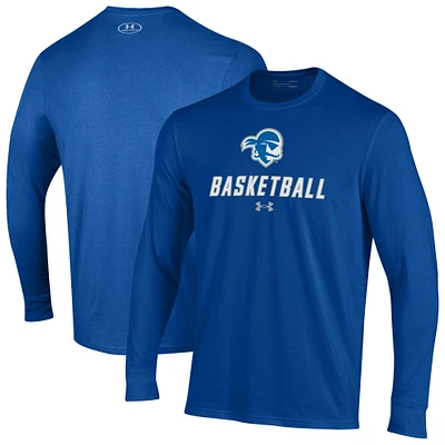 Men's Under Armour Seton Hall Pirates Basketball Performance Long Sleeve T-Shirt