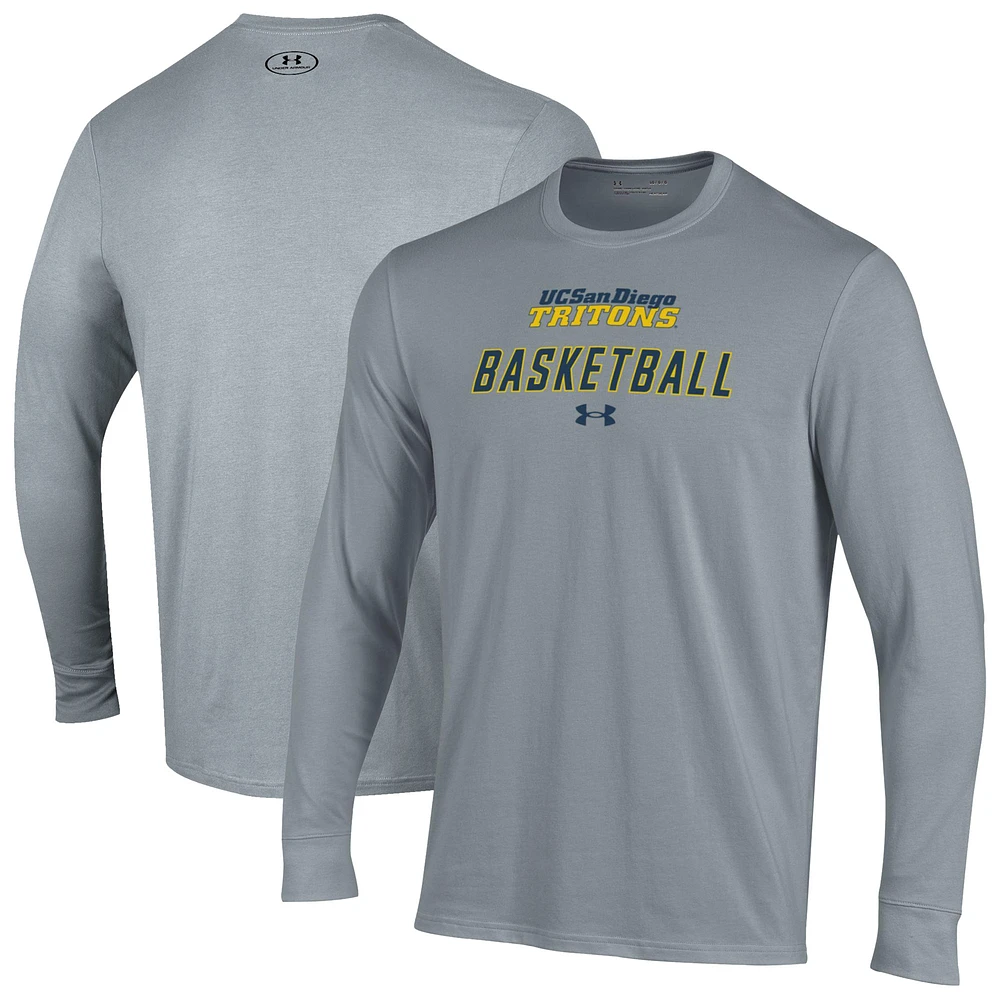 Men's Under Armour UC San Diego Tritons Basketball Performance Long Sleeve T-Shirt