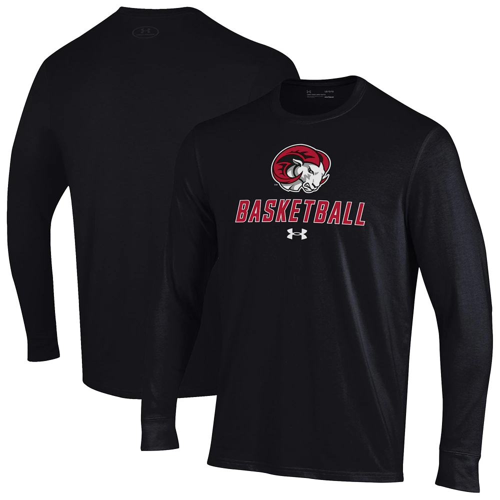 Men's Under Armour Winston-Salem State Rams Basketball Performance Long Sleeve T-Shirt