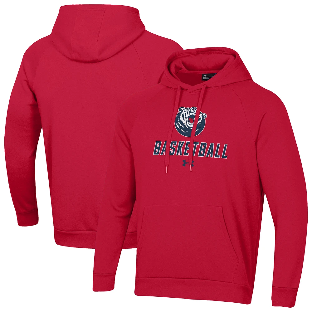 Men's Under Armour Belmont Bruins Basketball Rival Raglan Fleece Pullover Hoodie