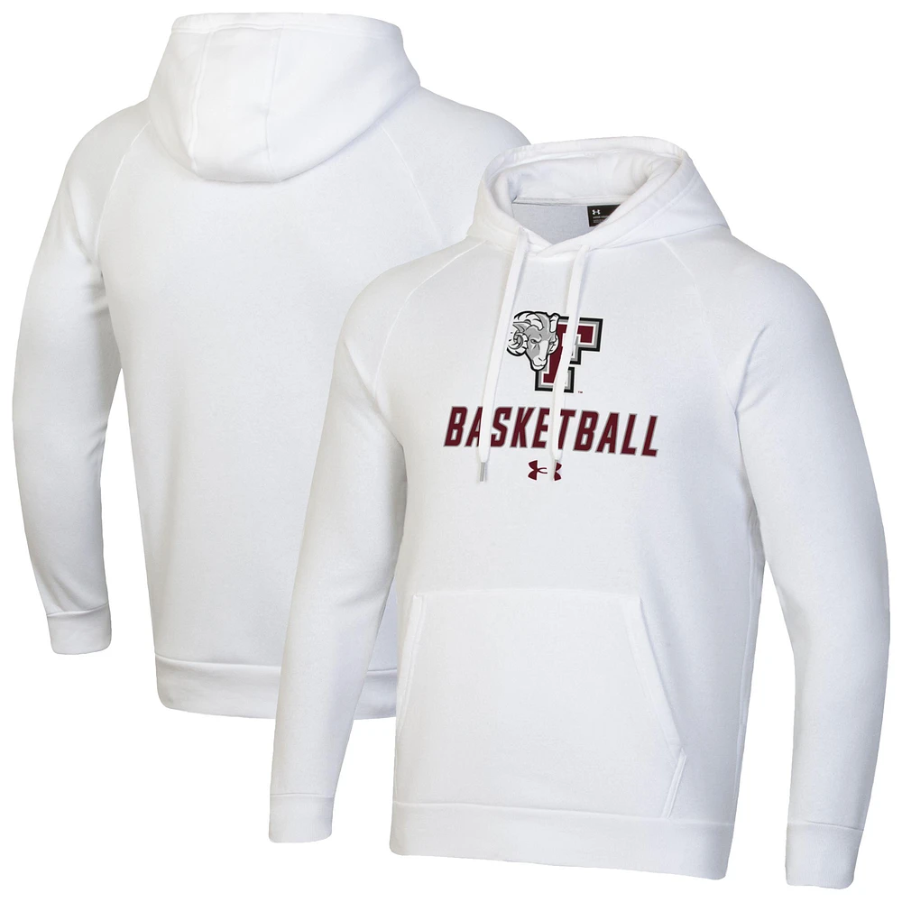 Men's Under Armour Fordham Rams Basketball Rival Raglan Fleece Pullover Hoodie