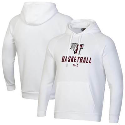 Men's Under Armour Fordham Rams Basketball Rival Raglan Fleece Pullover Hoodie