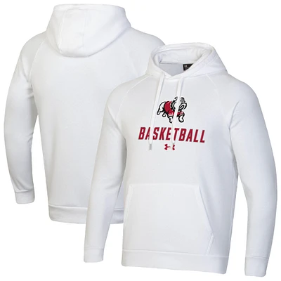 Men's Under Armour Gardner-Webb Bulldogs Basketball Rival Raglan Fleece Pullover Hoodie