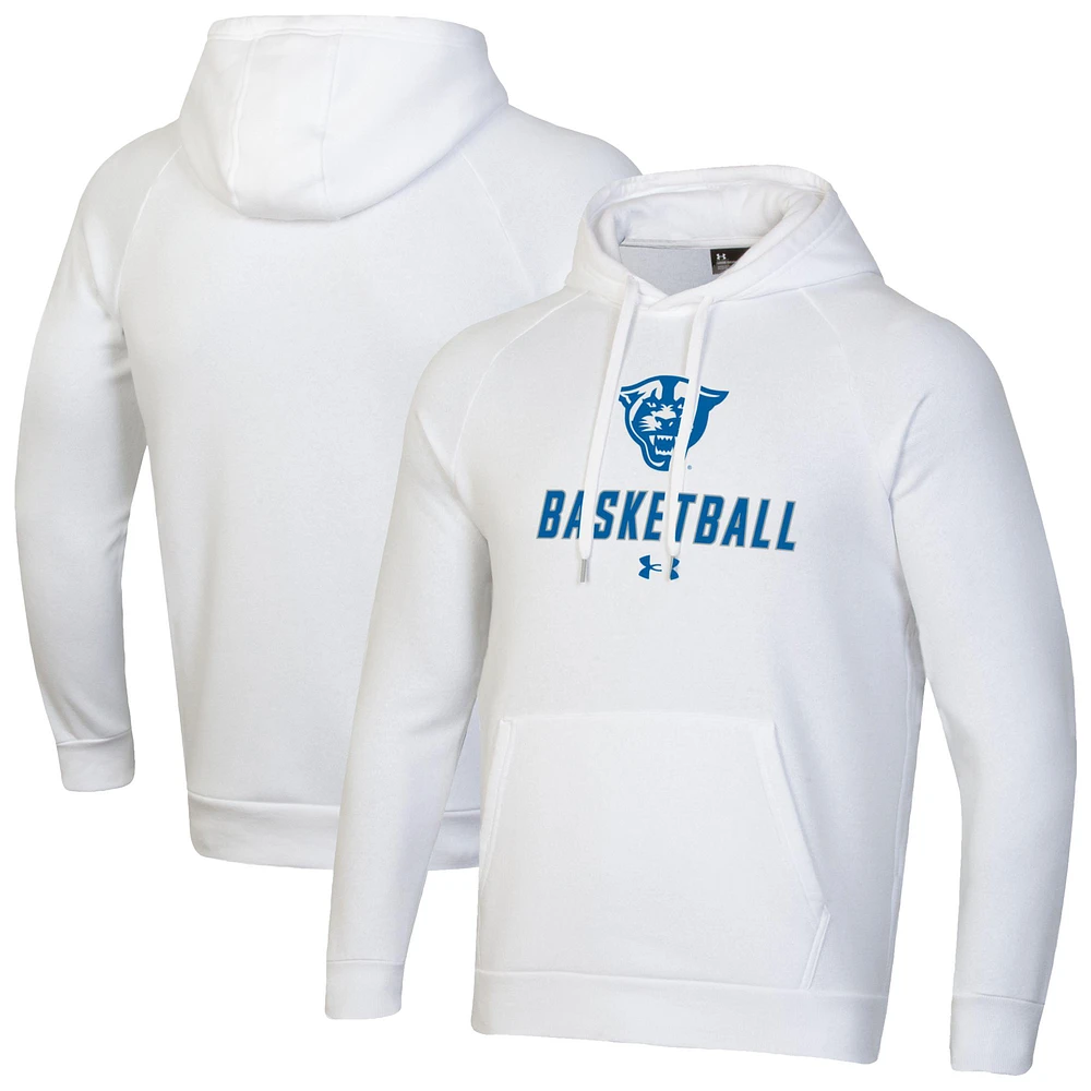 Men's Under Armour Georgia State Panthers Basketball Rival Raglan Fleece Pullover Hoodie