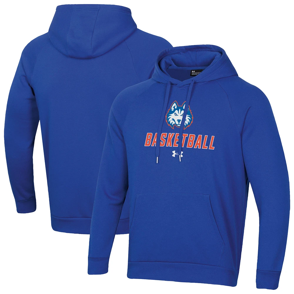 Men's Under Armour Houston Christian Huskies Basketball Rival Raglan Fleece Pullover Hoodie